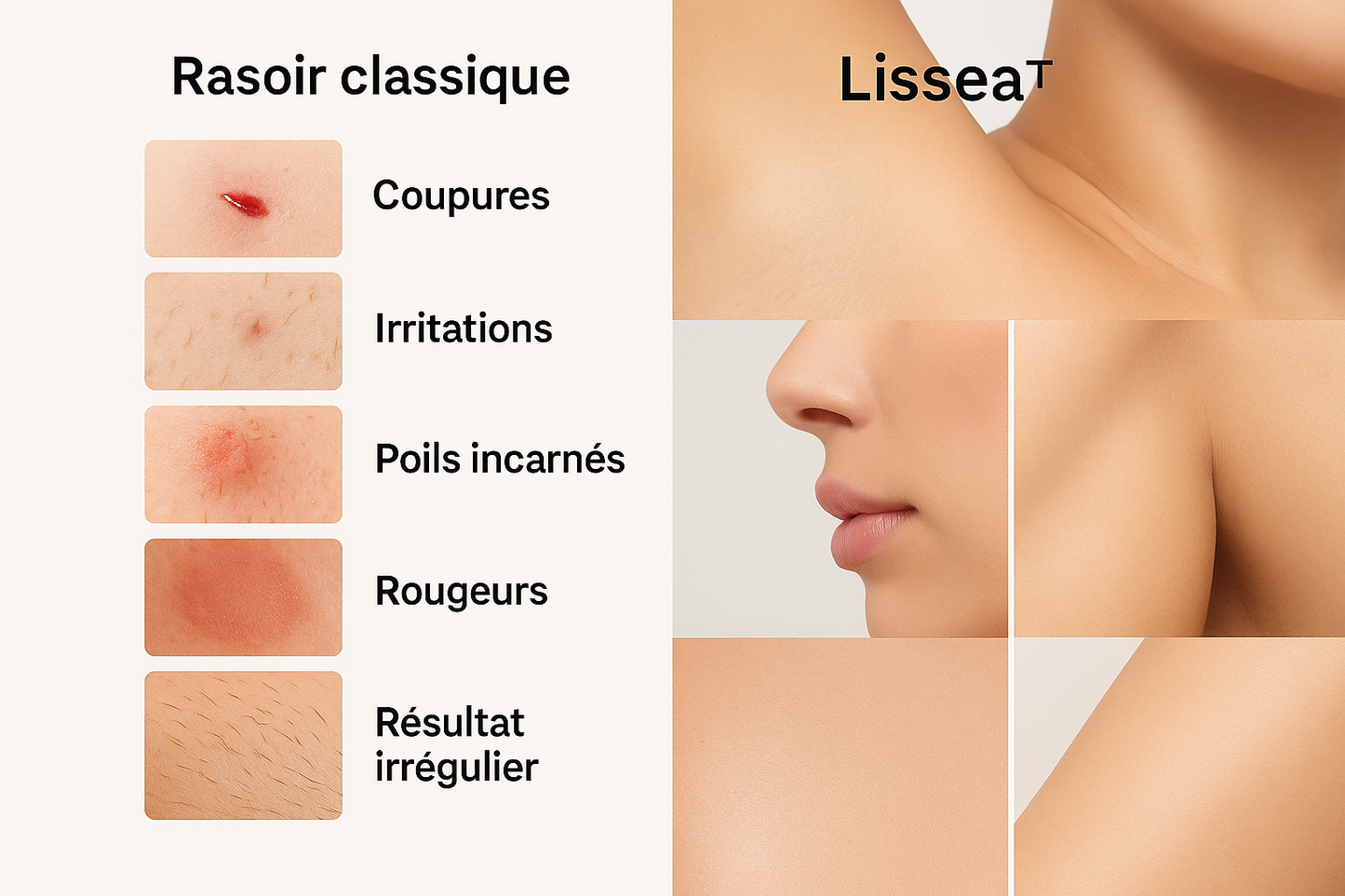✨ Lissea™ – Le Rasoir SilkGlide Pro™ 2 en 1